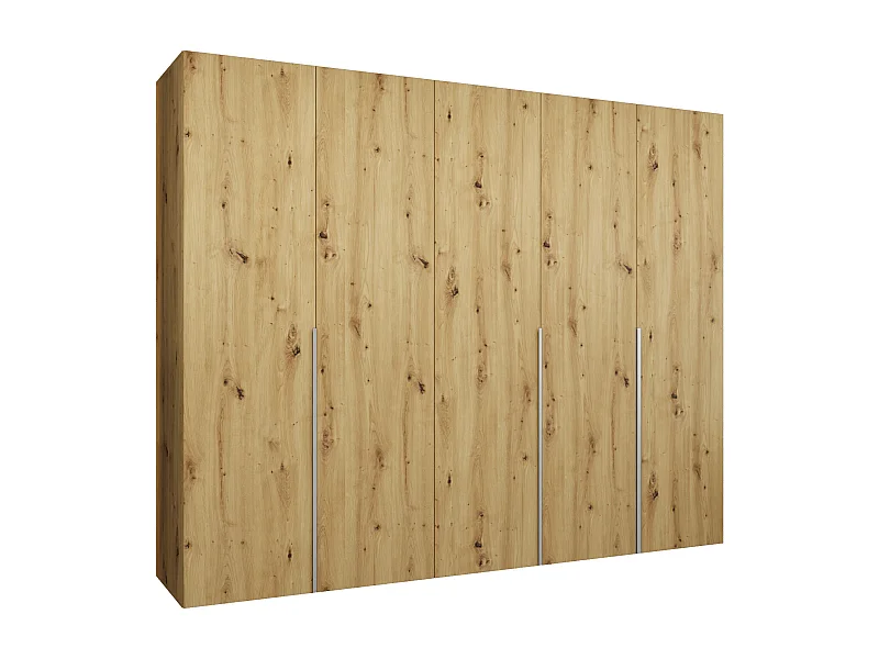 Armoire à portes battantes Alicante 1 202/250/52 5 portes (artisan/cacemire)