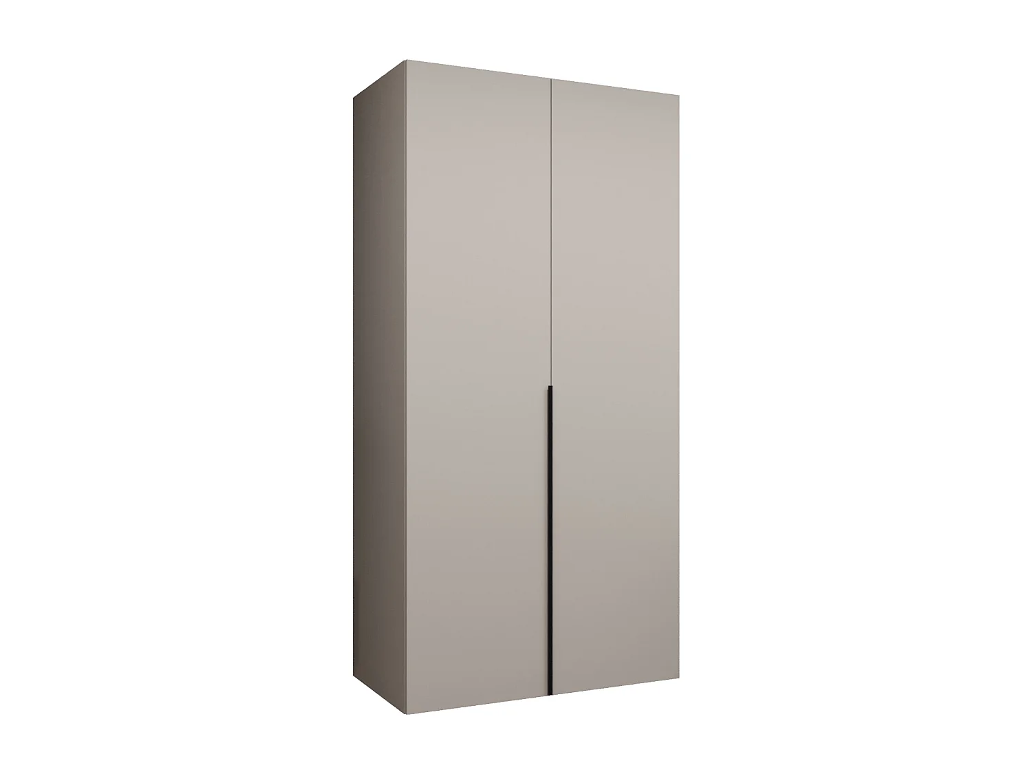 Armoire à portes battantes Alicante 1 202/100/52 2 portes (cachemire/noir)