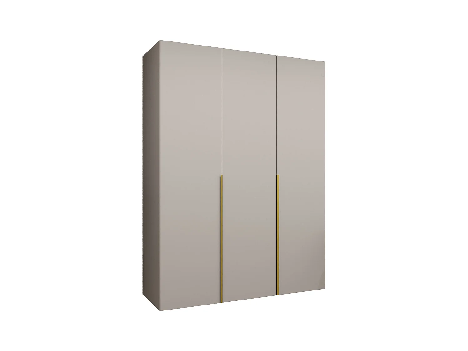 Armoire à portes battantes Alicante 1 202/150/52 3 portes (cachemire/doré)