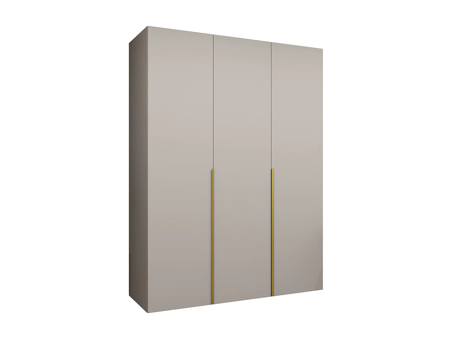 Armoire à portes battantes Alicante 1 202/150/52 3 portes (cachemire/doré)