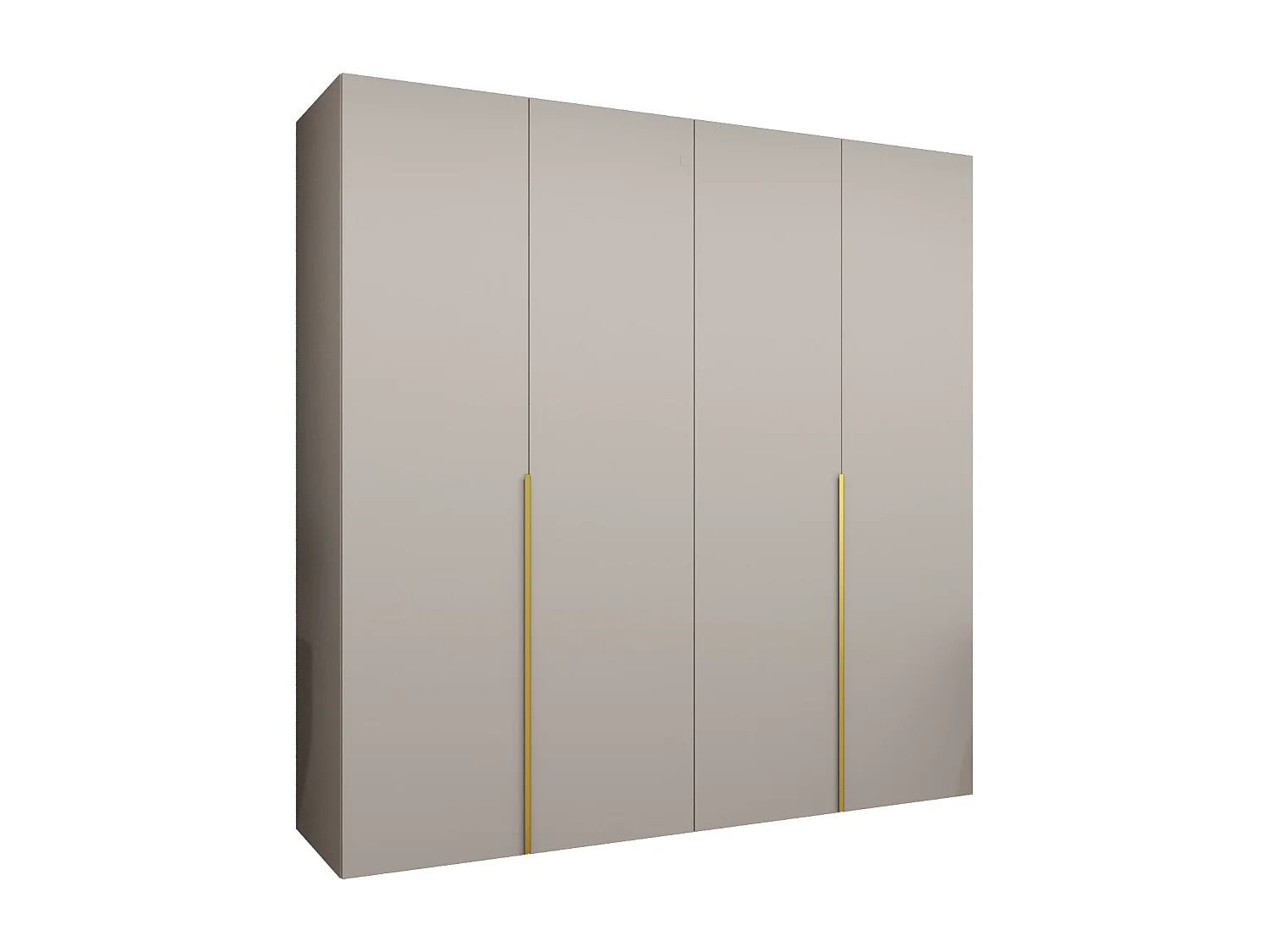 Draaideurkast Alicante 1 202/200/52 4-deurs (kasjmier/goud)