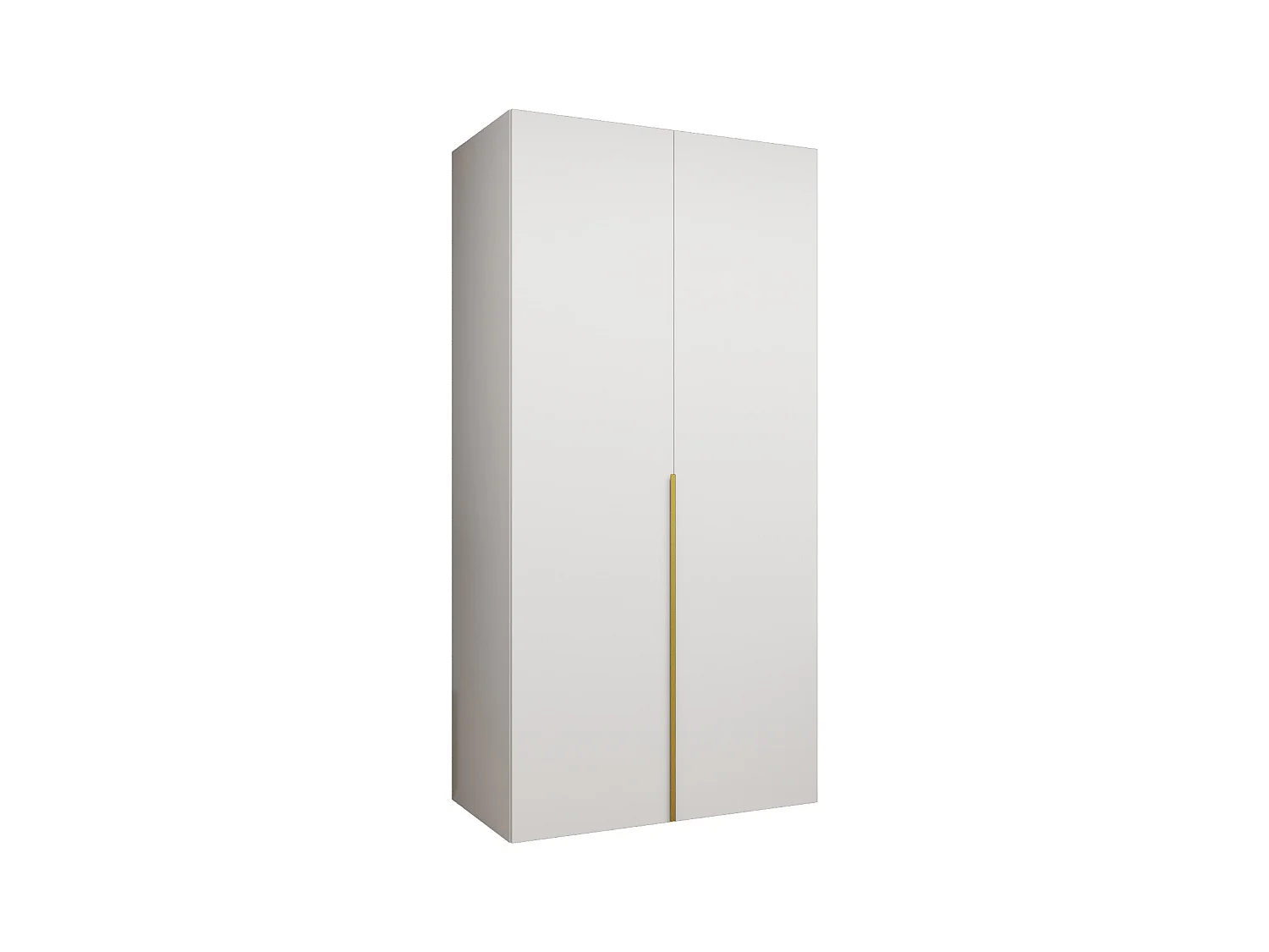 Drehtürenschrank Alicante 1 202/100/52 2-türig (Weiß|Gold)