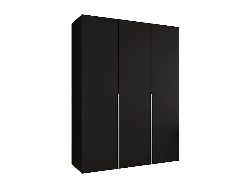 Armoire à portes battantes Alicante 1 202/150/52 3 portes (noir/cachemire)