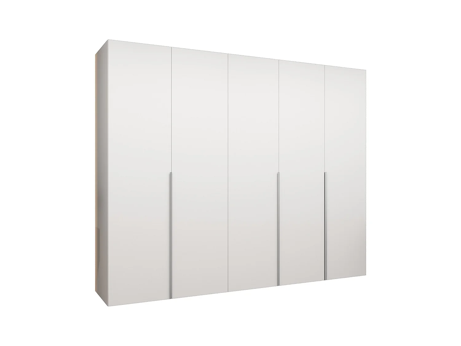 Armoire à portes battantes Alicante 1 202/250/52 5 portes (blanc/cachemire)