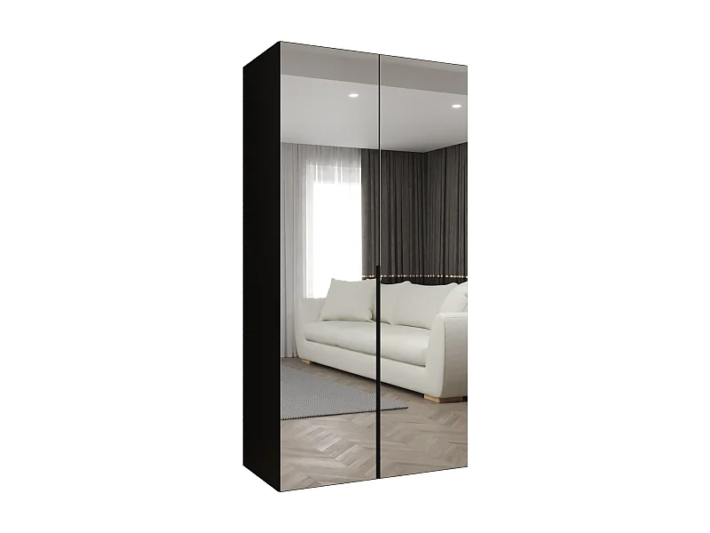 Armario Alicante 3 con puertas batientes 202/100/52 2 puertas (negro/negro)