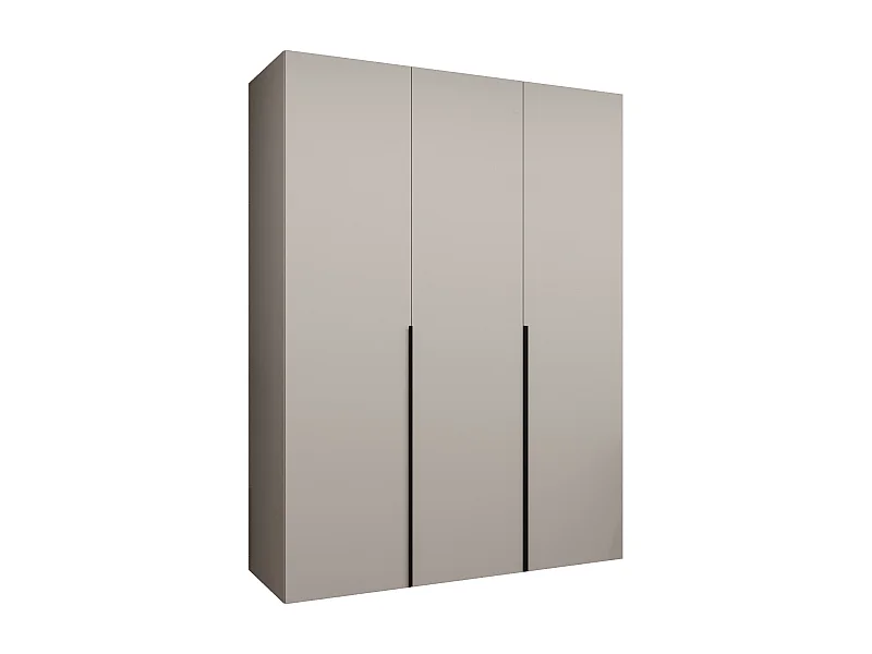 Armoire à portes battantes Alicante 1 202/150/52 3 portes (cachemire/noir)