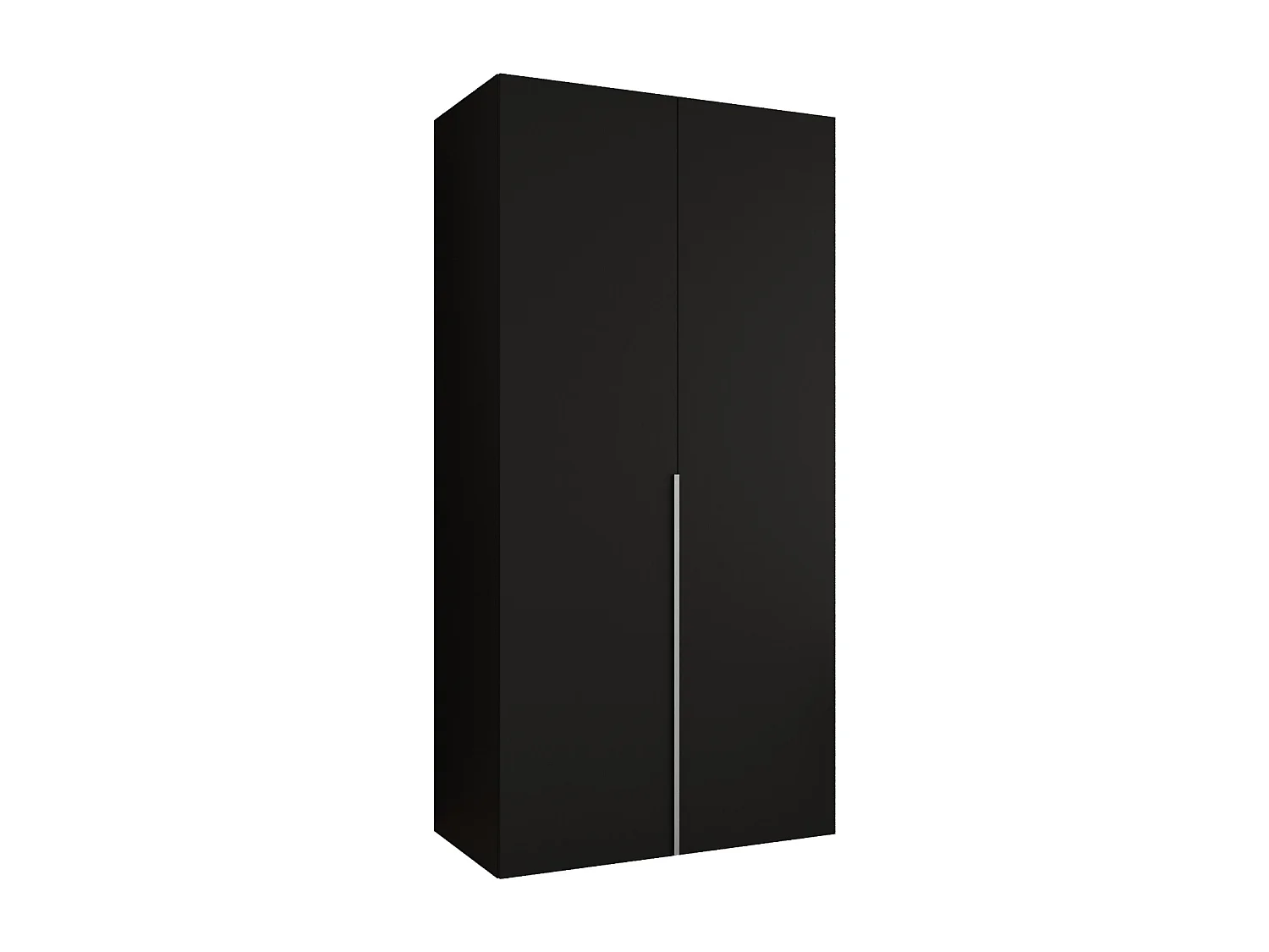 Armoire à portes battantes Alicante 1 202/100/52 2 portes (noir/cachemire)