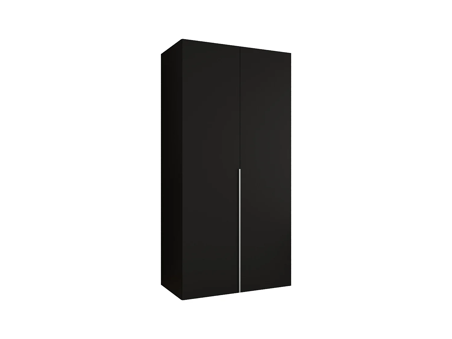 Drehtürenschrank Alicante 1 202/100/52 2-türig (Schwarz|Kaschmir)