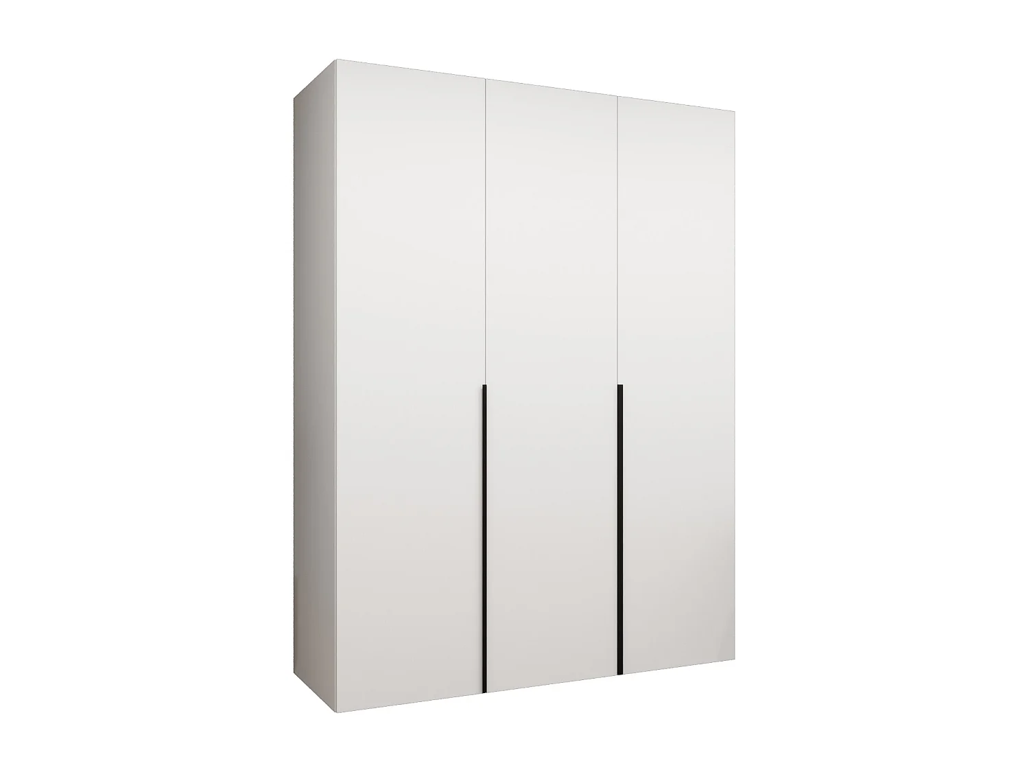 Armoire à portes battantes Alicante 1 202/150/52 3 portes (blanc/noir)