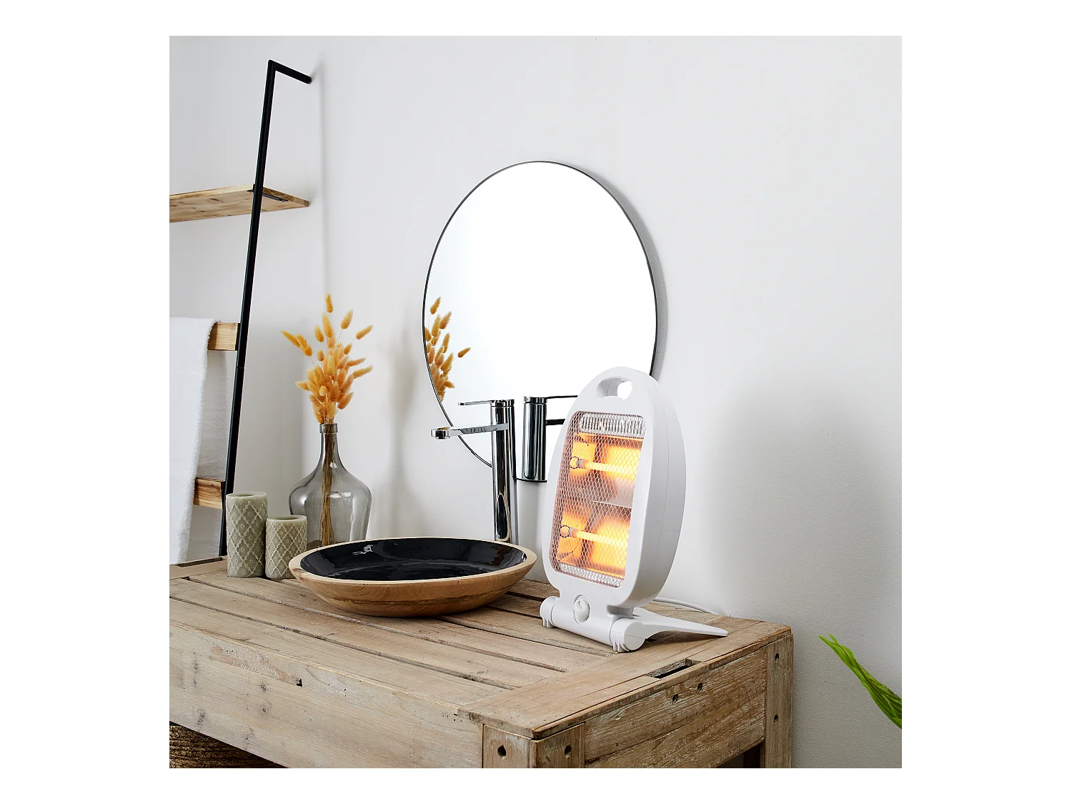 Chauffage D'appoint Quartz 800w Blanc