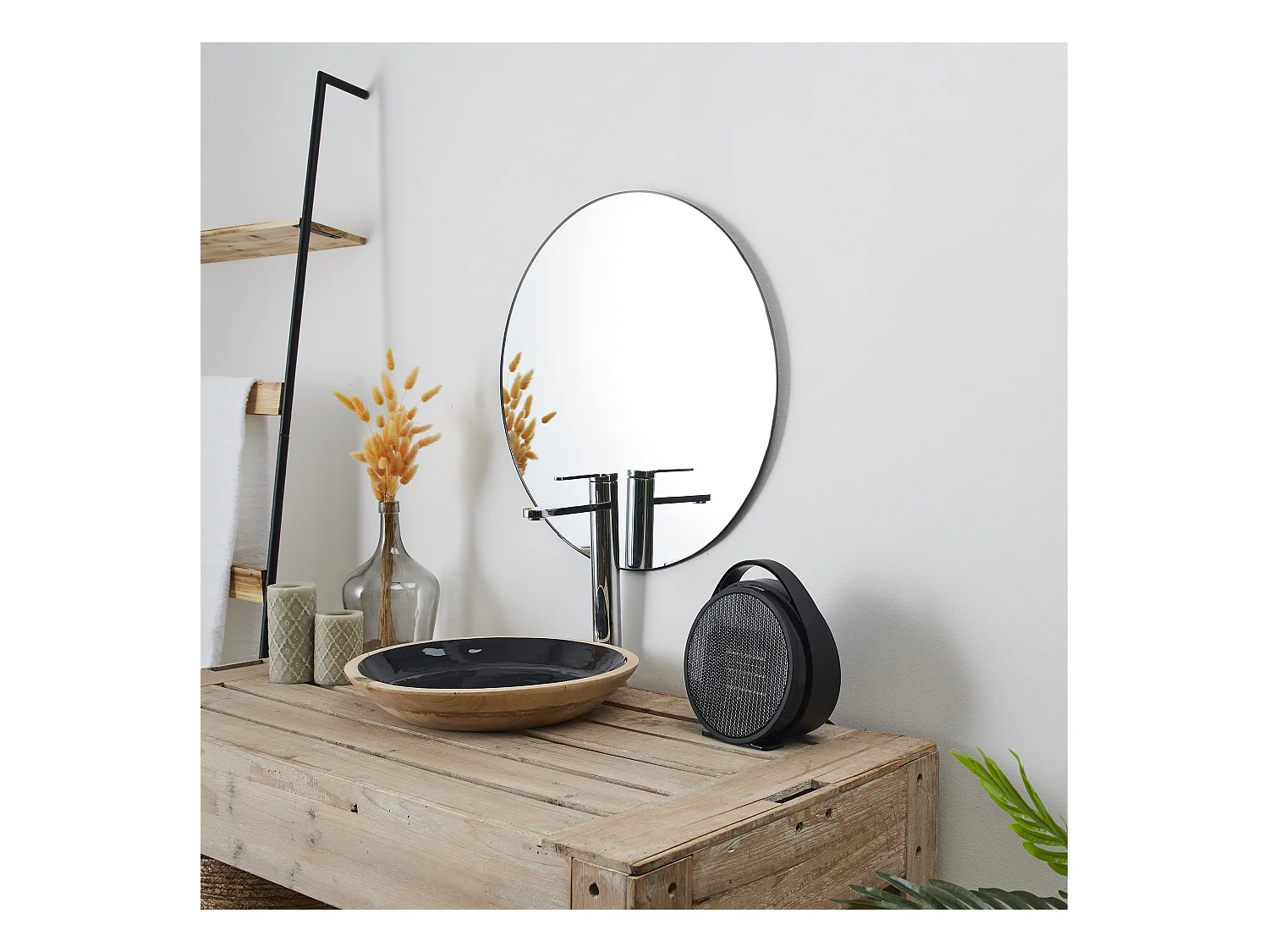 Chauffage D'appoint Soufflant 800w Noir