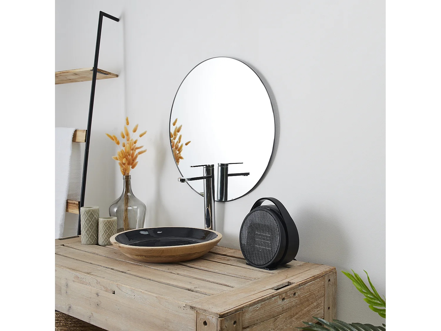 Chauffage D'appoint Soufflant 800w Noir