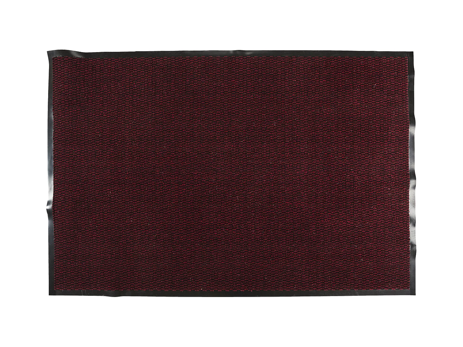 Tapis Tissu Et Caoutchouc 80x120cm Noir, Rouge