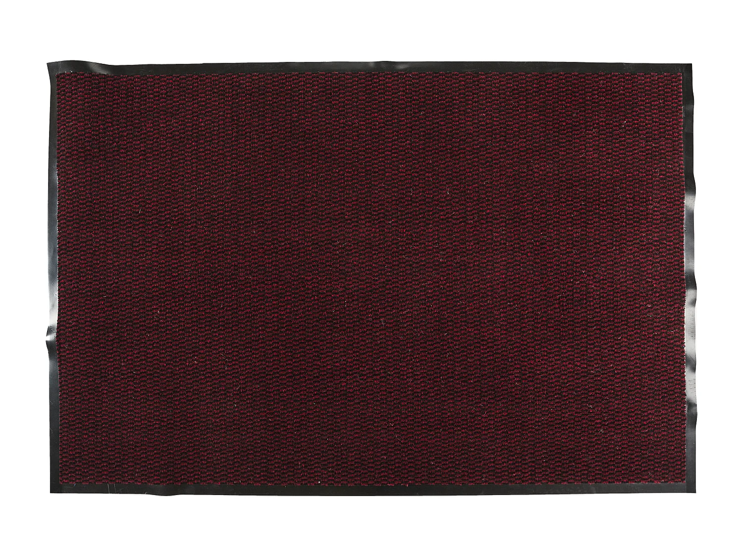Tapis Tissu Et Caoutchouc 80x120cm Noir, Rouge