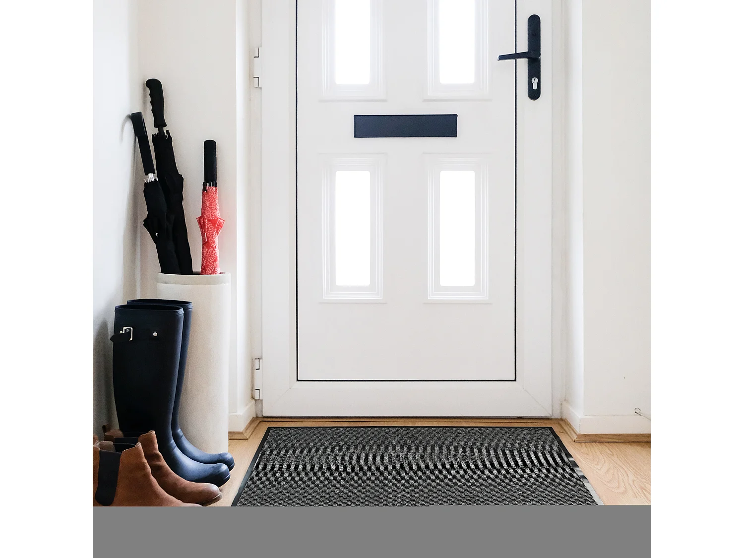 Tapis Tissu Et Caoutchouc 80x120cm Noir, Rouge