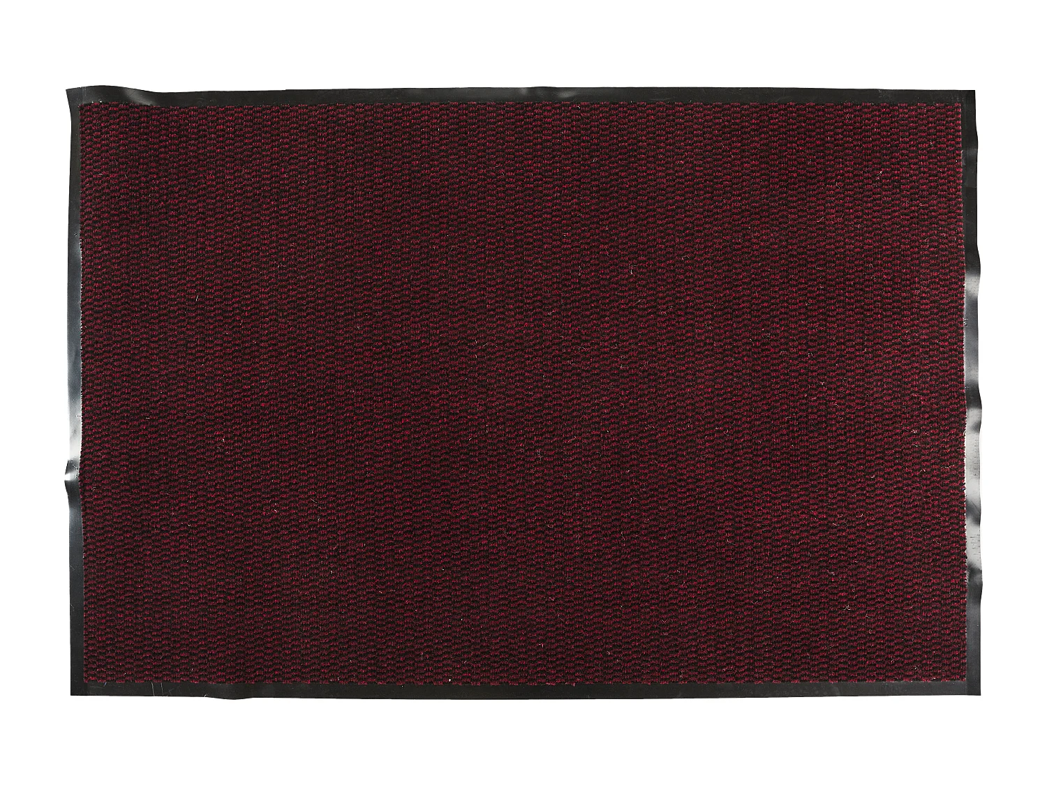 Tapis Tissu Et Caoutchouc 80x120cm Noir, Rouge