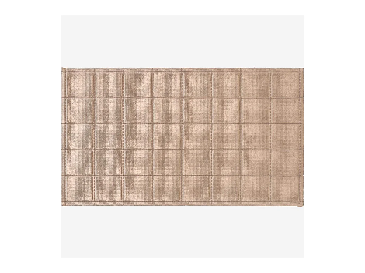 Habitat - Tapis de bain en coton - 90 x 60 cm - Beige - Usan