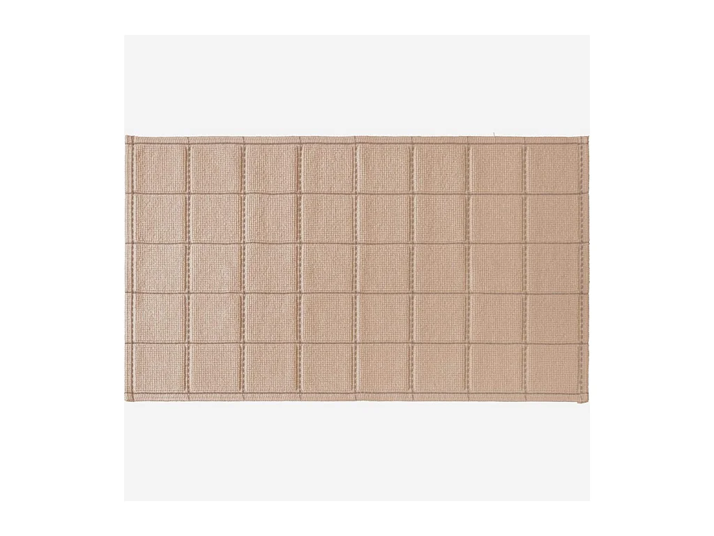 Habitat - Tapis de bain en coton - 90 x 60 cm - Beige - Usan