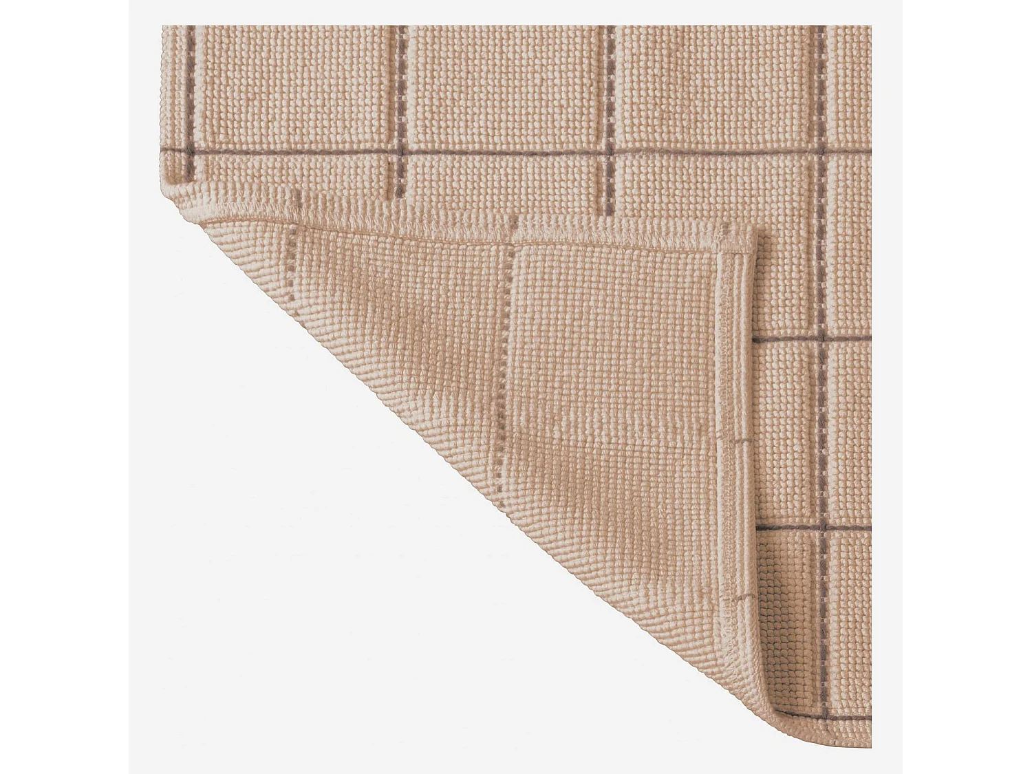 Habitat - Tapis de bain en coton - 90 x 60 cm - Beige - Usan