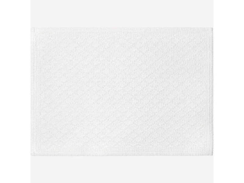Habitat - Tapis de bain en coton - 50 x 70 cm - Blanc - Mina