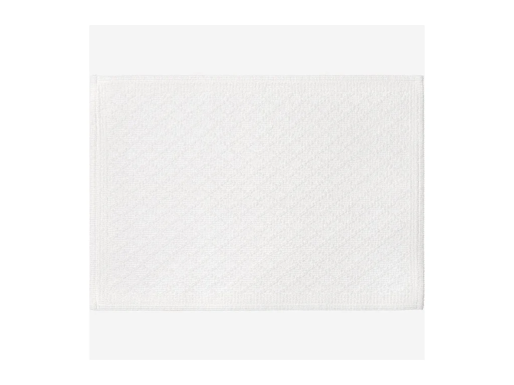 Habitat - Tapis de bain en coton - 50 x 70 cm - Blanc - Mina