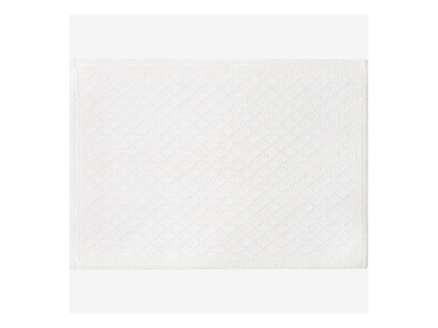 Habitat - Tapis de bain en coton - 50 x 70 cm - Blanc - Mina