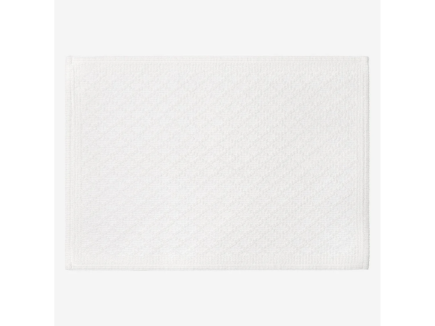 Habitat - Tapis de bain en coton - 50 x 70 cm - Blanc - Mina