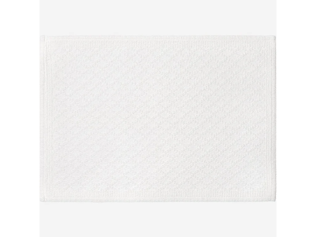 Habitat - Tapis de bain en coton - 50 x 70 cm - Blanc - Mina