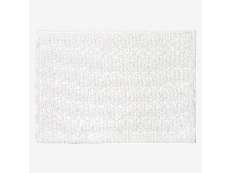 Habitat - Tapis de bain en coton - 50 x 70 cm - Blanc - Mina
