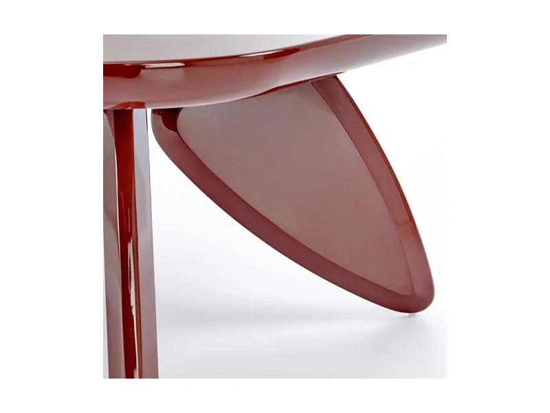 Mesa de centro de diseño burdeos 120 x 60 cm ANGELINE