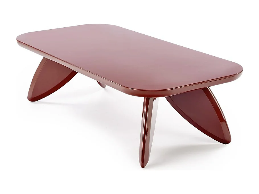 Mesa de centro de diseño burdeos 120 x 60 cm ANGELINE