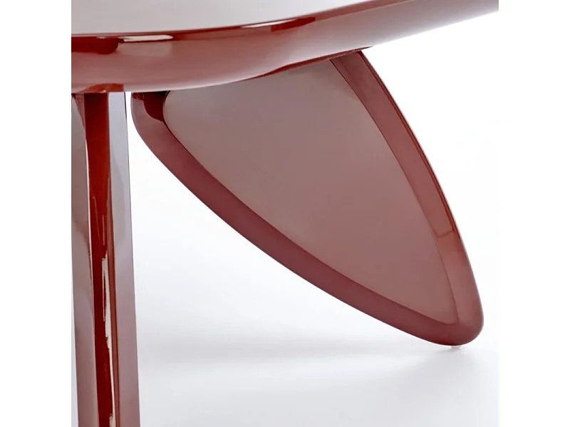 Mesa de centro de diseño burdeos 120 x 60 cm ANGELINE