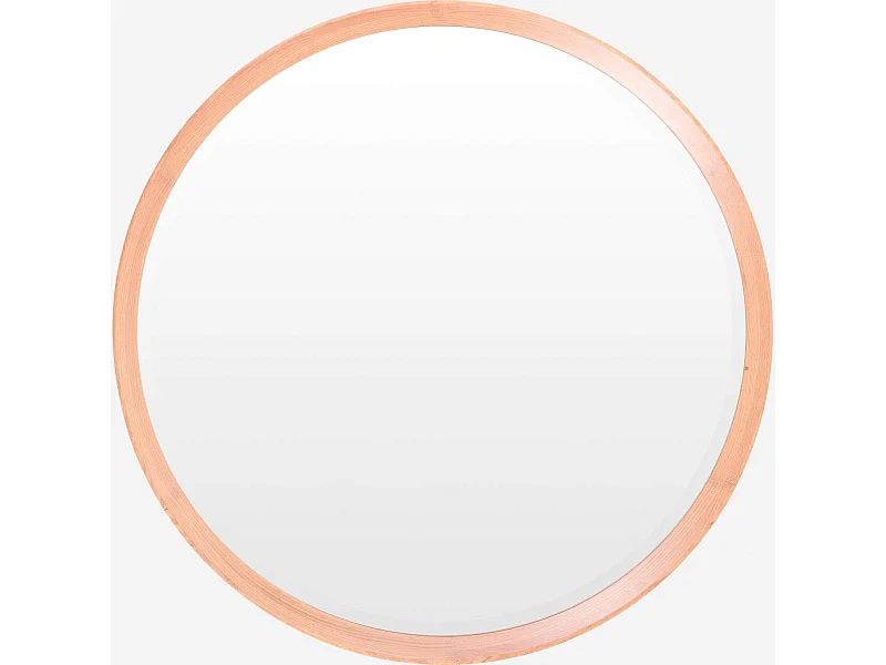 Habitat - Miroir rond 84 cm en chêne - Neptune