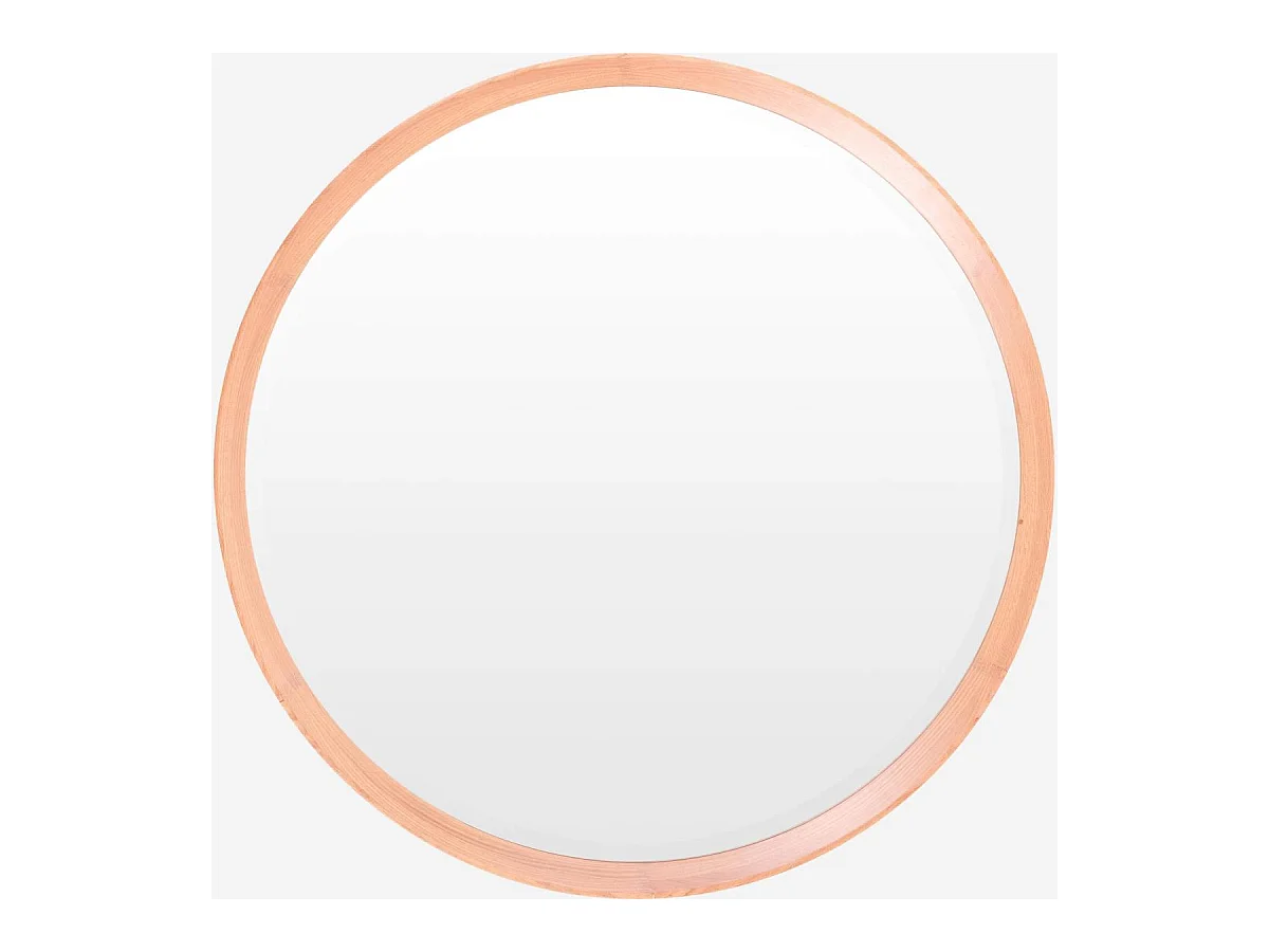 Habitat - Miroir rond 84 cm en chêne - Neptune