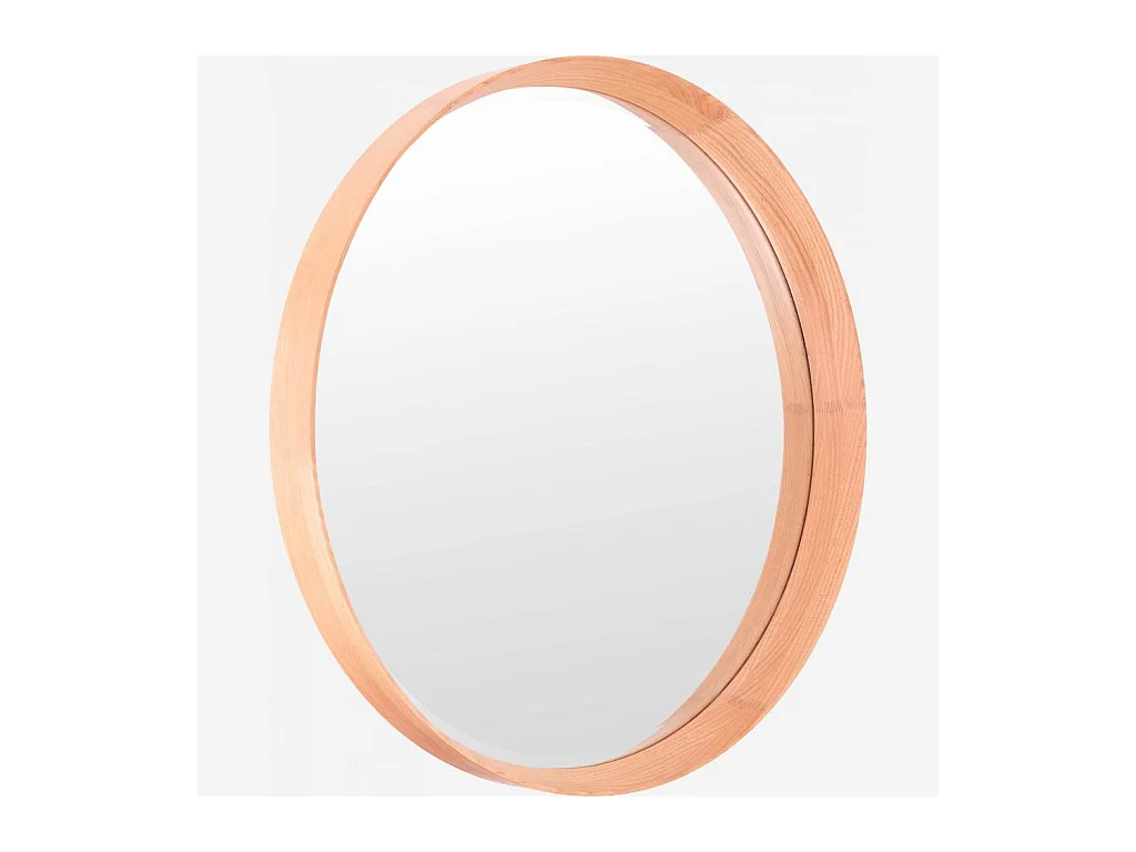 Habitat - Miroir rond 84 cm en chêne - Neptune