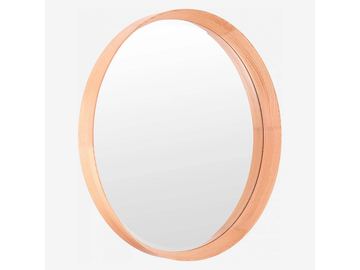 Habitat - Miroir rond 84 cm en chêne - Neptune