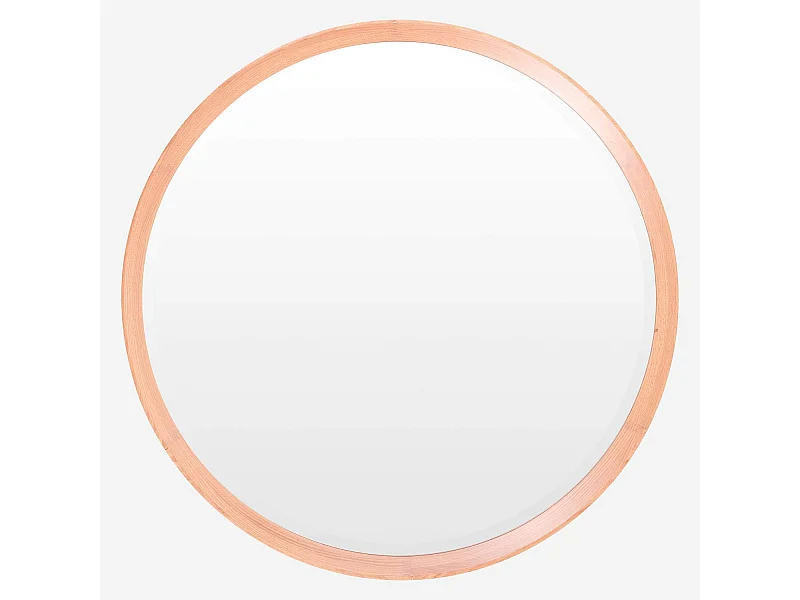 Habitat - Miroir rond 84 cm en chêne - Neptune