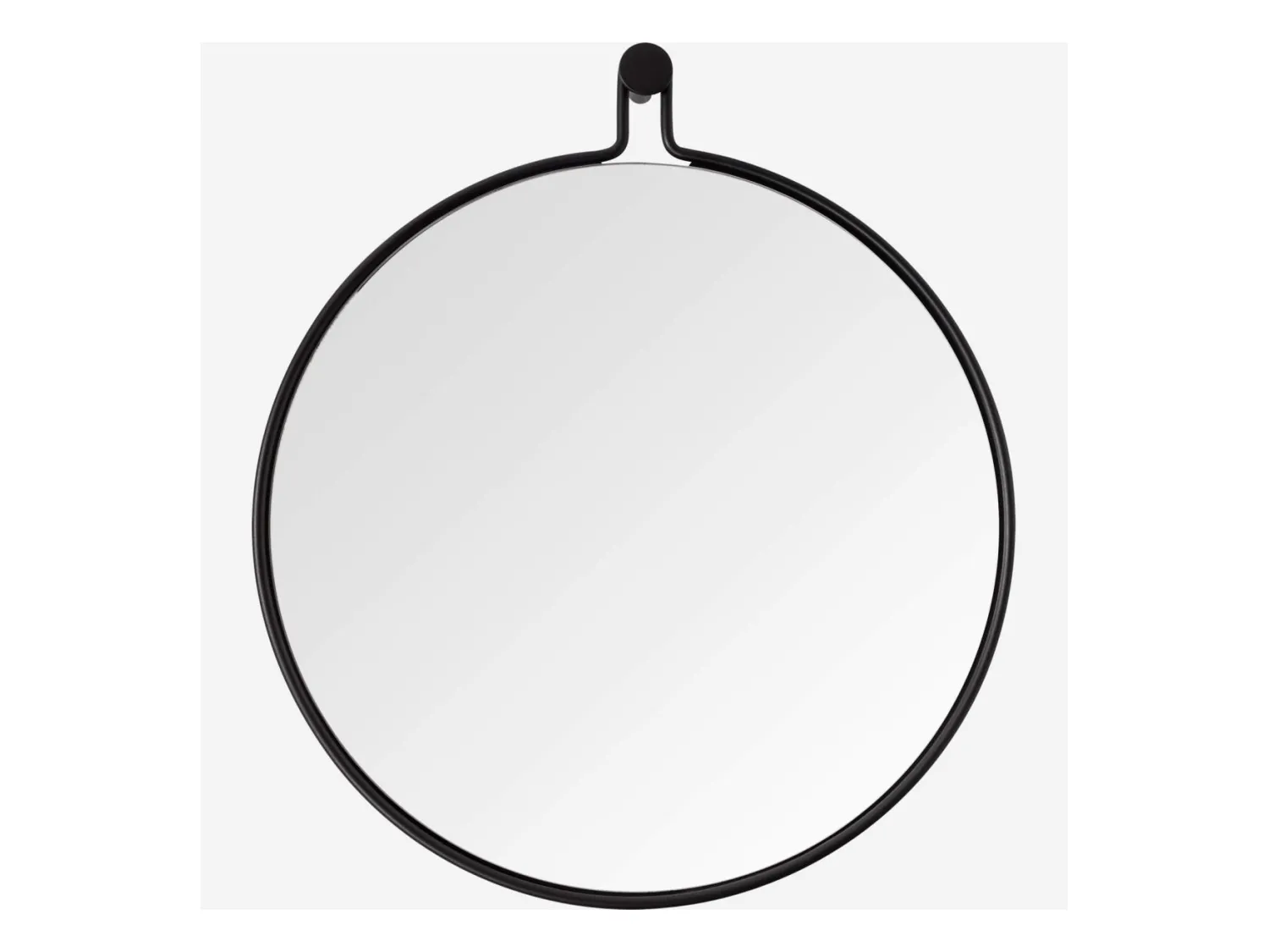 Habitat - Miroir rond en métal - 52 cm - Noir - Oto