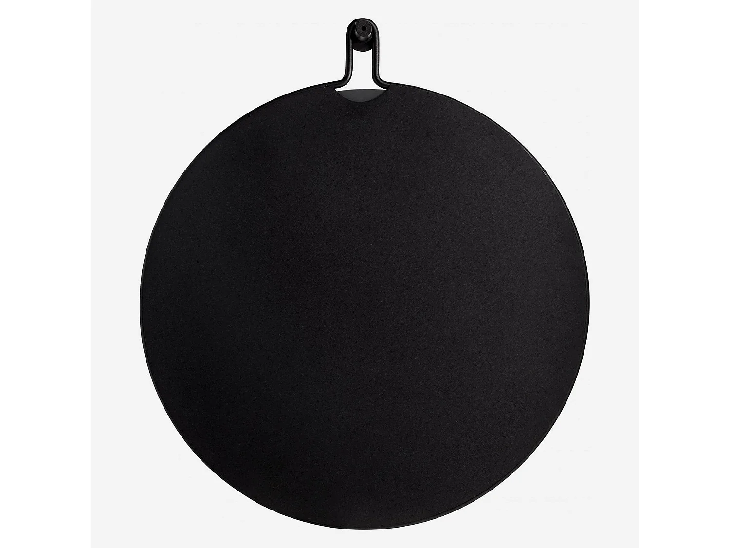 Miroir rond en métal - 52 cm - Noir