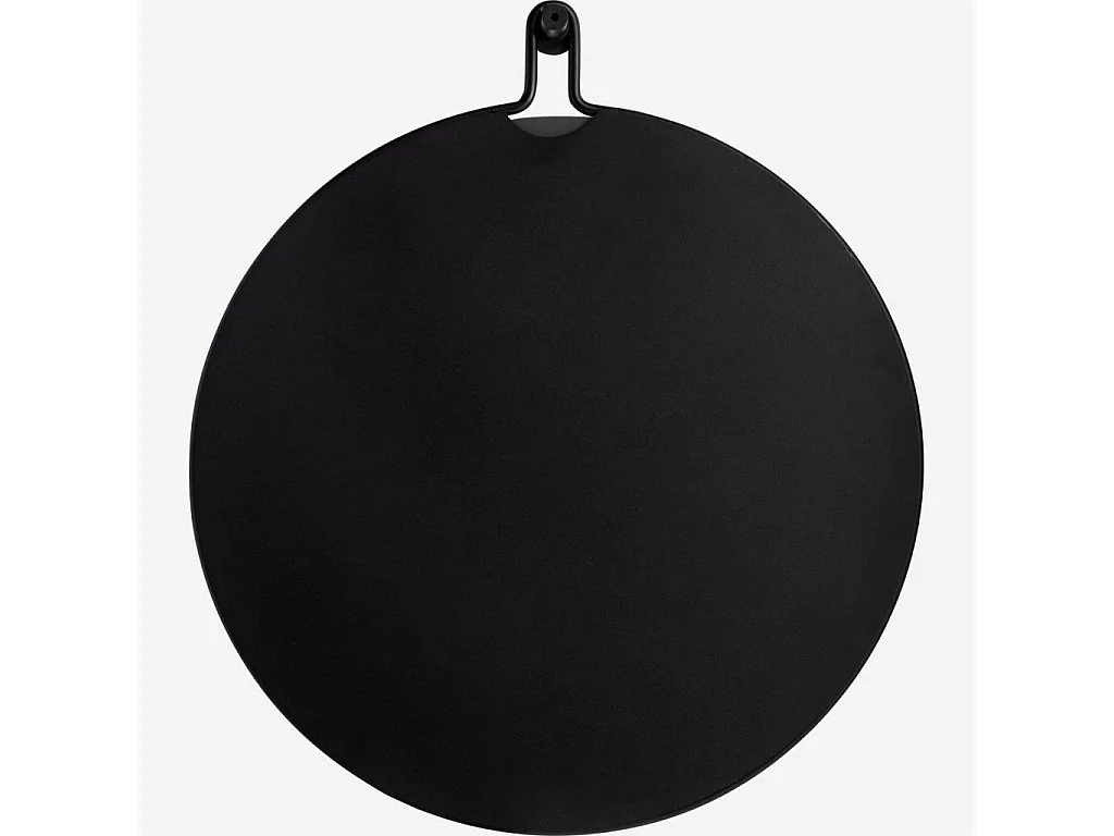 Miroir rond en métal - 52 cm - Noir