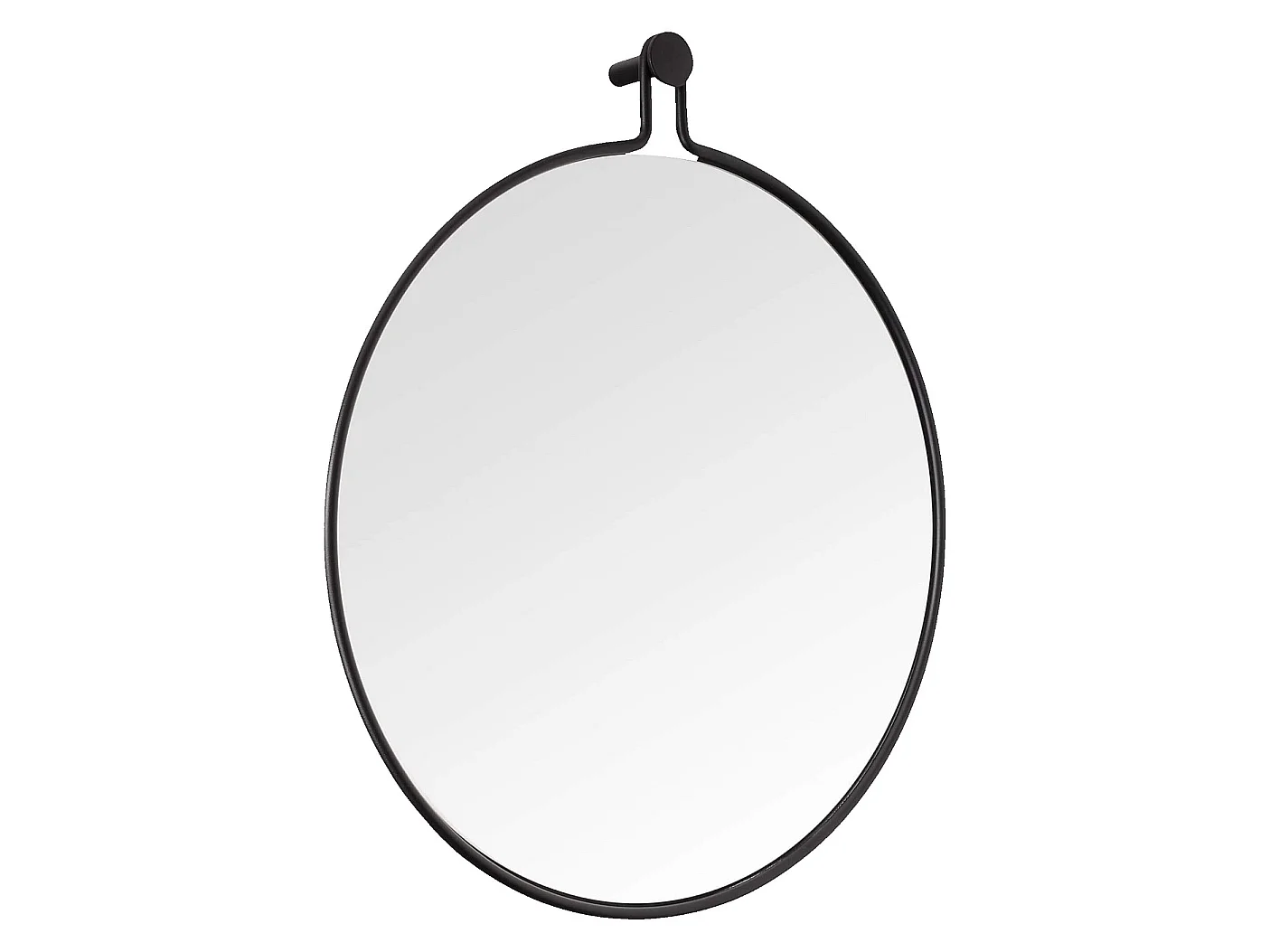 Habitat - Miroir rond en métal - 52 cm - Noir - Oto