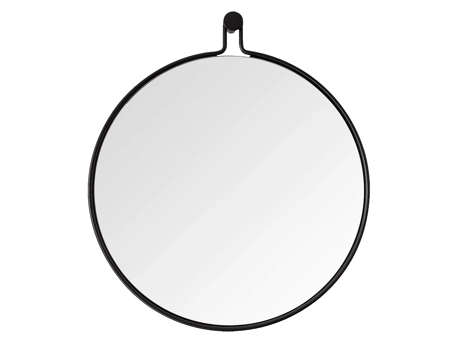Habitat - Miroir rond en métal - 52 cm - Noir - Oto