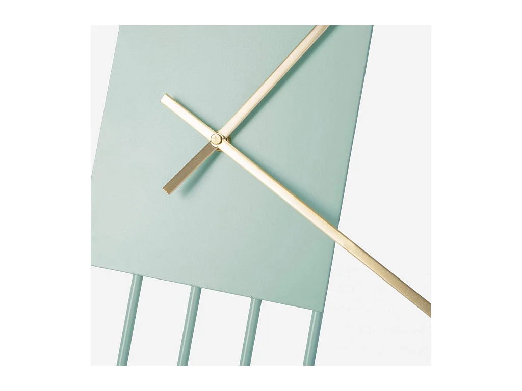 Habitat - Horloge murale en métal - 60 cm - Vert - Aurelien