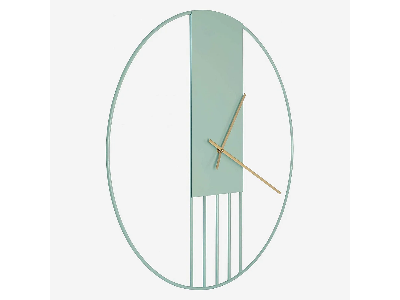 Habitat - Horloge murale en métal - 60 cm - Vert - Aurelien