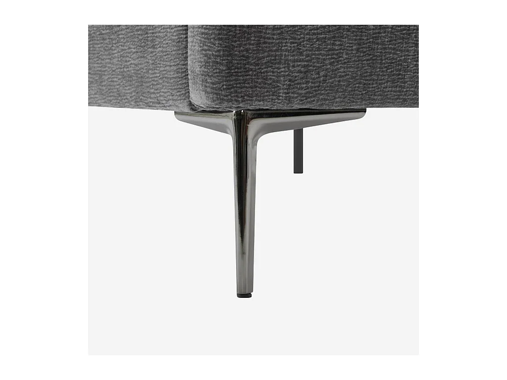 Habitat - Lit 160 x 200 cm en tissu - Gris galet - Izmir