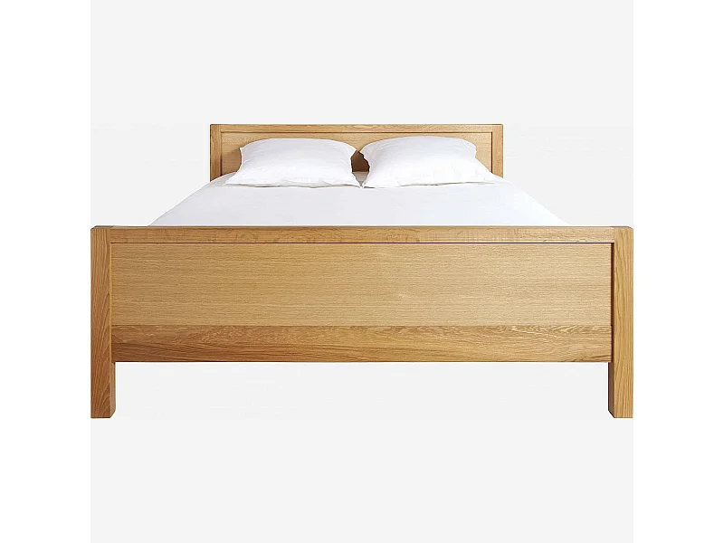 Habitat - Lit 140x200 en chêne massif - Hanita