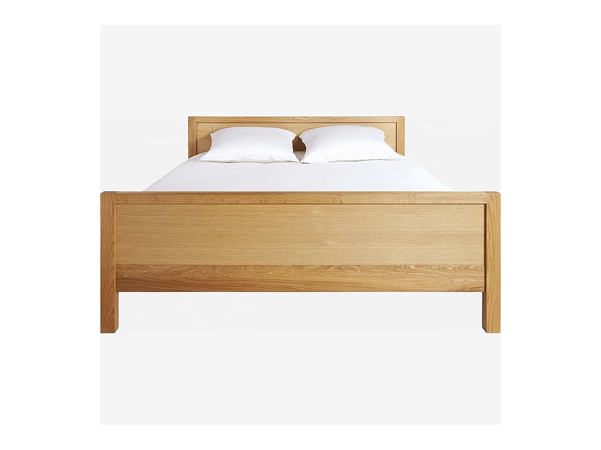 Habitat - Lit 140x200 en chêne massif - Hanita