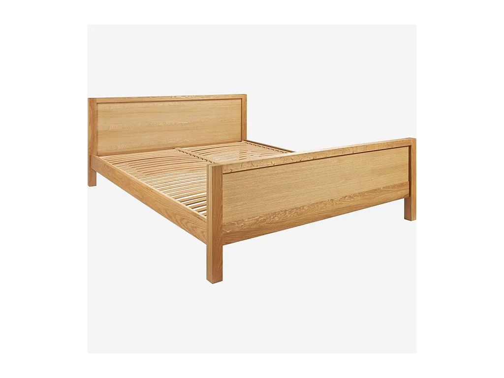 Habitat - Lit 140x200 en chêne massif - Hanita