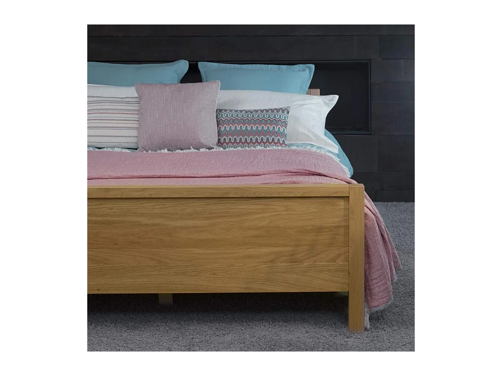 Habitat - Lit 140x200 en chêne massif - Hanita