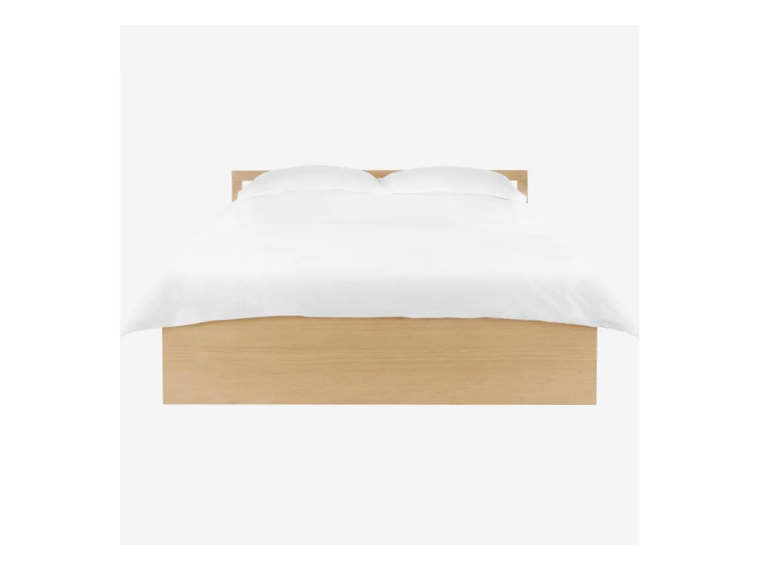 Habitat - Lit 140 x 200 cm avec rangements en chêne - Naturel - Adams II